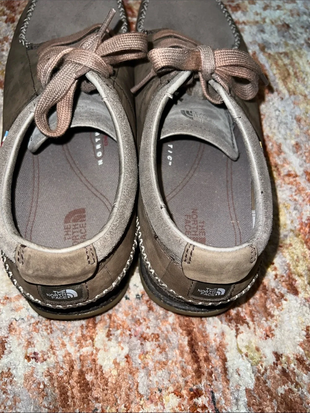 The North Face Men's Brown Suede Lace-Up Moccasin Sneakers Hayden Shoes